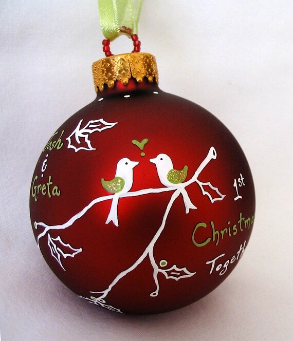 first christmas together custom personalized ornament red first christmas together custom personalized ornament red
