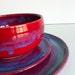 REGISTRY for Lauren Finucane and Richie Gumpert - Handmade Stoneware Red Dinnerware - 3 Piece Set