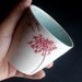 White Blue Porcelain Tumbler - Dandelion