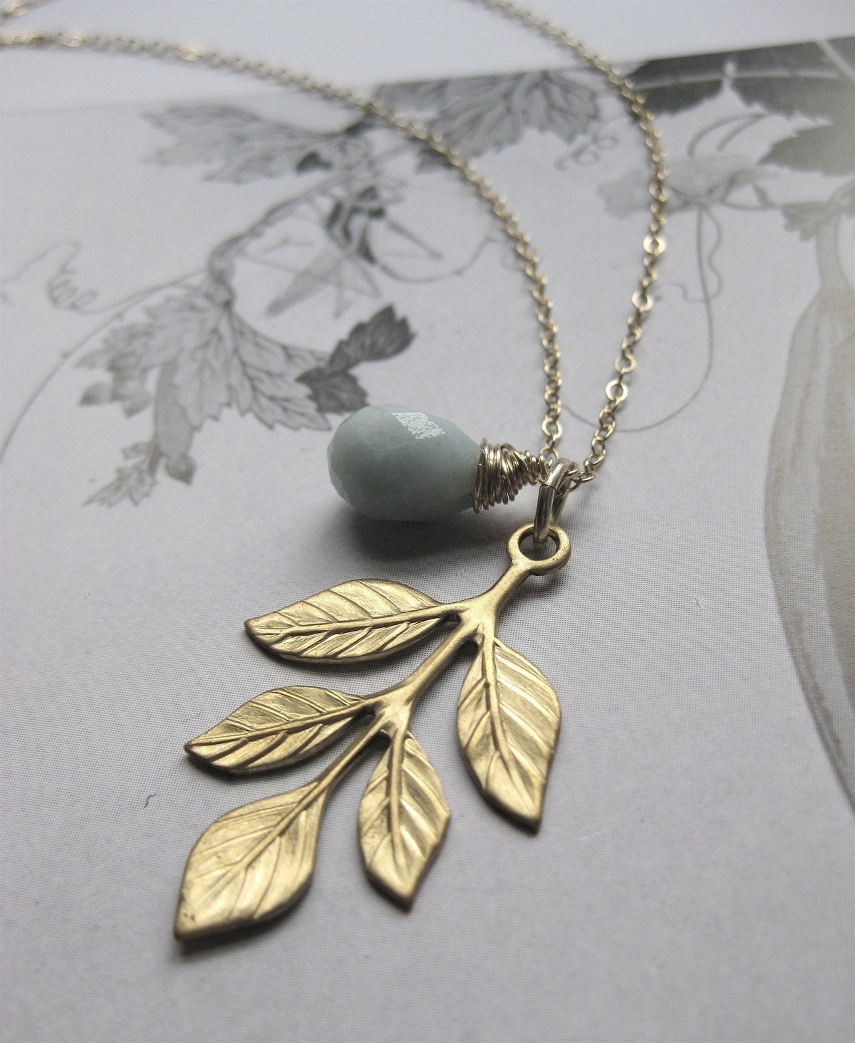 olive branch necklace