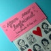 your new boyfriend handmade sticker set