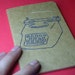 embroidered typewriter pocket journal