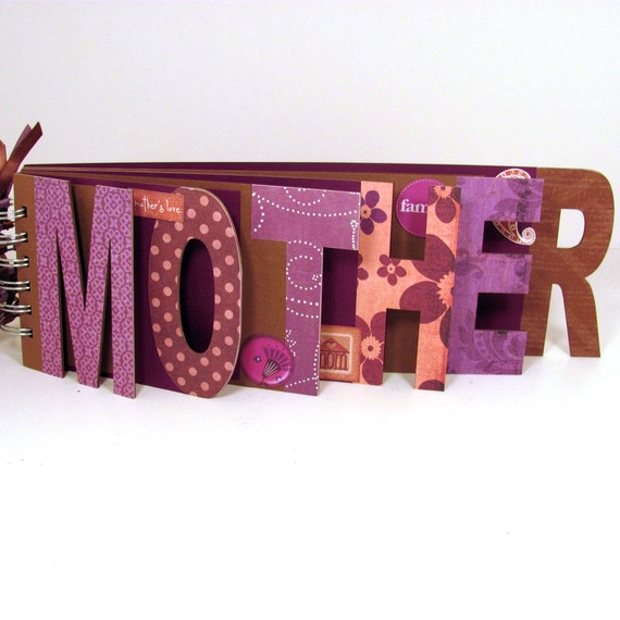 Items similar to Mother's Day Photo Album Scrapbook - MOTHER on Etsy