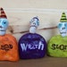 Seven deadly sinS of seven Skeletons-clay folk art sculptures