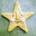 Yellow Star Tree Topper - Christmas Tree Topper Folk Art