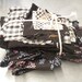 SALE - 40% Off - Bundle of Scrappy Fabric Happiness -BLACK-