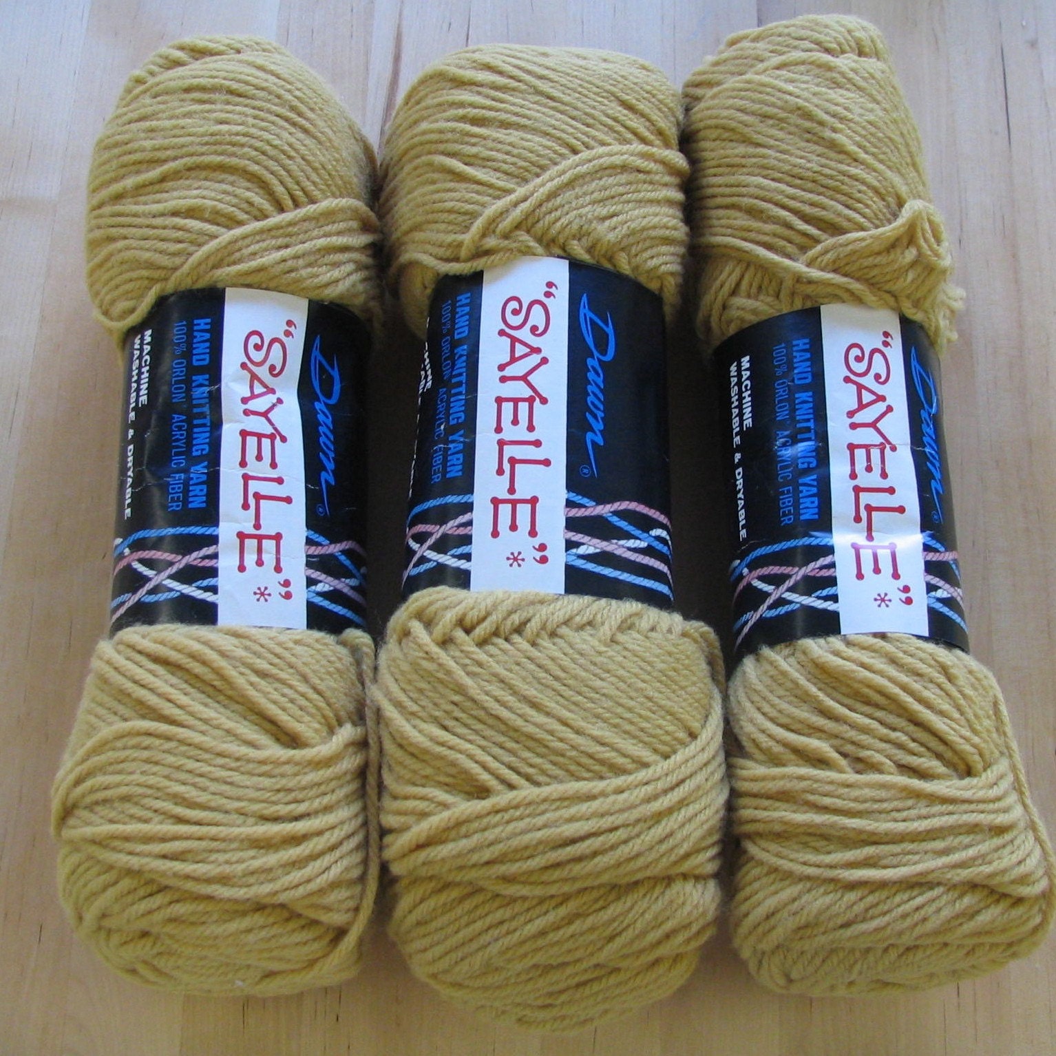 Destash 3 4oz Skeins Medium Worstedweight Acrylic Yarn in