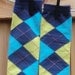 KOOL KID Arm / Leg Warmers for Baby, Toddler, Child, Tween Boy or Girl - Blue, Navy and Yellow Argyle - Fun and Functional Fashion