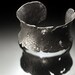 sterling silver cuff bracelet - Rock Cuff