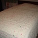 Vintage Chenille Full SIze Bedspred Pink White