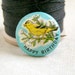 1950's Happy Birthday Pin. Dainty Yellow Bird