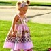 Sale - 3 pc Twirl Cross dress, ruffle pants and headband