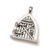 Sweet Fairy Door Locket Triangle Window in Antique Silver