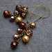 Shades of Gold Cluster Earrings