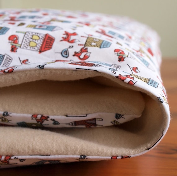 Organic Crib Duvet Cover MADE TO ORDER Fox by