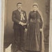 Lot of 5 Antique Cabinet photos Bride people couples