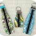 Zippered Key Fobs Machine Embroidery Design Files