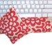 Computer Keyboard Wrist Support Pillow and Mouse Pillow, Hot and Cold Pack, Flaxseed Only, Unscented