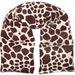 EXTRA LONG Therapy Neck and Shoulder Heat Wrap, Microwavable, Animal Print Flannel Fabric, Flaxseed and Lavender