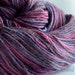 Kawaii Hand painted 70% Alpaca /30 Tussah Silk sport weight yarn pink/purple