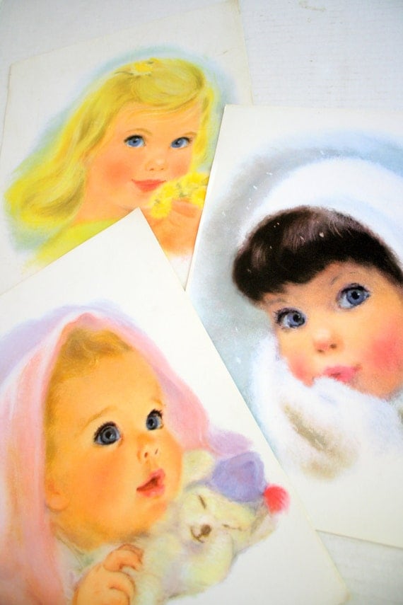 SALE Three Vintage Charmin Toilet Paper Girls 60s Advertising