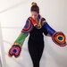 Multicolor Crocheted Circle Scarf
