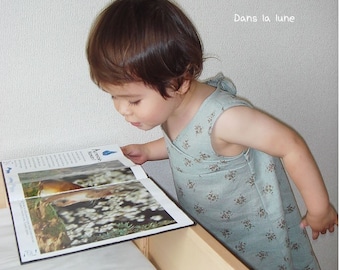 PDF Sewing pattern - Tunic dress for girls - size 5Y - baby and kids