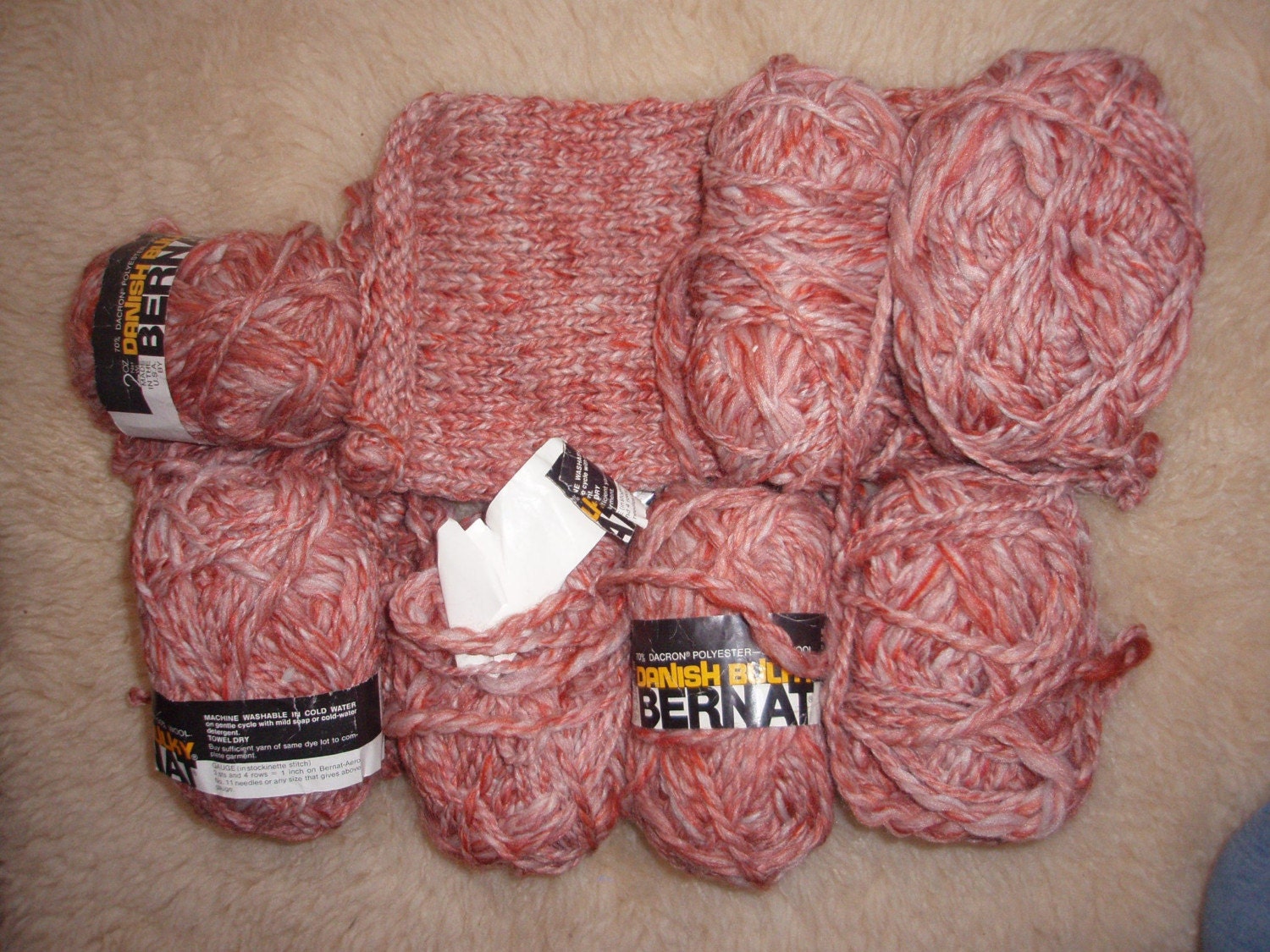 SALE Danish bulky Bernat yarn destash