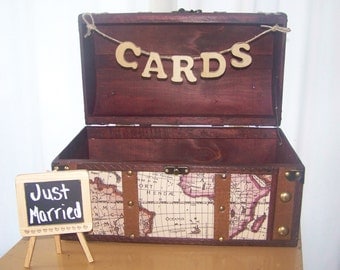 Wedding Card Box with Banner-Travel Theme Wedding