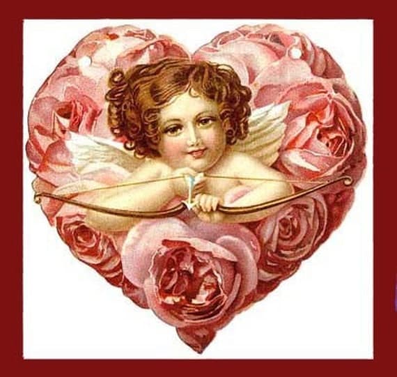 Items similar to vintage Valentines Day image CD clip art ...