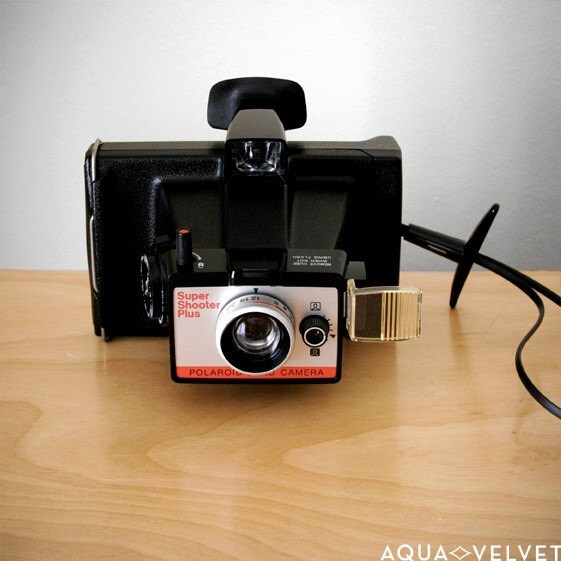 Vintage Polaroid Super Shooter Plus Land Camera with Case and