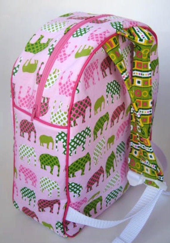 Items similar to Pink Elephant Backpack on Etsy