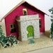 Vintage Mica Putz Christmas Village House Japan Large