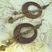 Urban Style...Hammered Brass Earrings