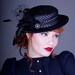 Victorian Silk Boater Hat