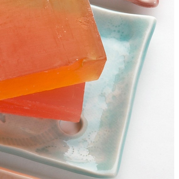 Scrubber Porcelain Soap Dish / Soap Holder Square Soft