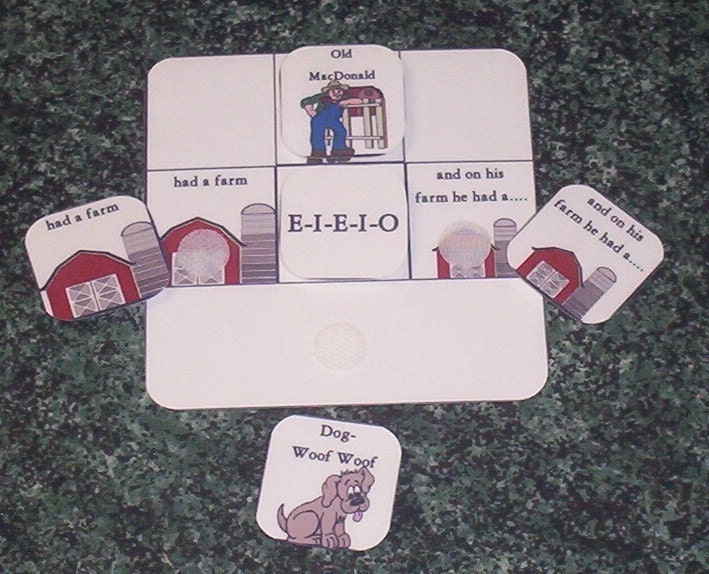 Old Macdonald Had A Farm Pecs Autism Book And Song Board