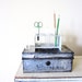 Retro Office Supply- Vintage Chemistry Test Tube Rack for Industrial Decor