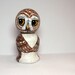 Cute Owl Figure Handpainted Kokeshi Doll