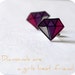 Purple Diamonds Studs