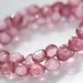 1/2 strand of mystic finish pink topaz onions 8 to 10mm--WHOLESALE PRICES 25.00