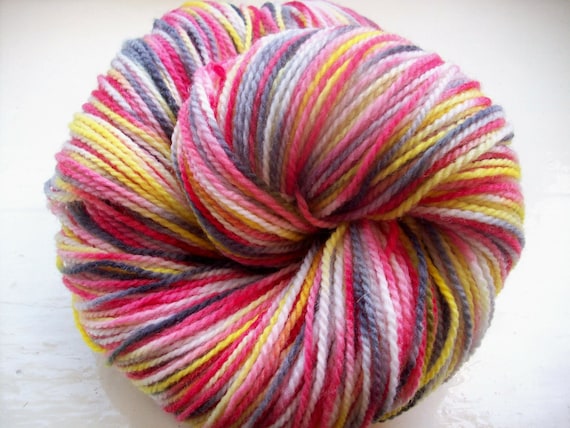 Sock yarn bright hand painted merino