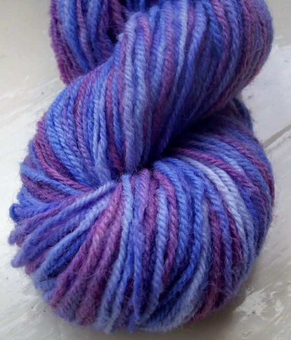 Sock yarn hand dyed merino alpaca 100g  purple by SpinningStreak