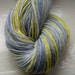Sock yarn hand dyed merino alpaca 100g yellow gray