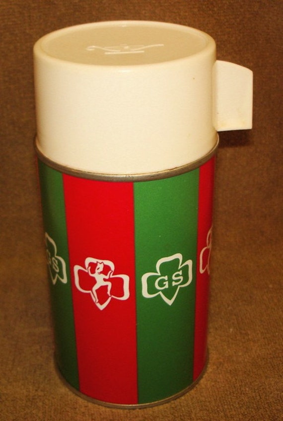 Vintage Girl Scout Lunch Box Thermos Brownies