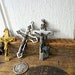 SALE Cross, crucifix pendants from vintage rosaries, lot of 3 - supplies or instant collection