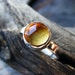 Citrine Sterling Silver Ring, Rosecut Citrine Gemstone, Yellow Stone Cocktail Ring, Recycled Sterling Silver, November Birthstone