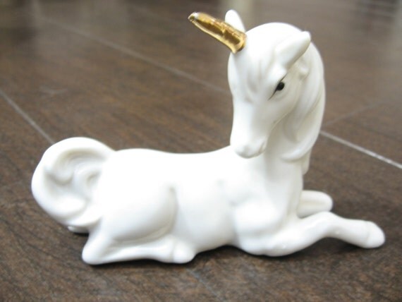 SALE Vintage Unicorn Figurine By Bamfkat On Etsy