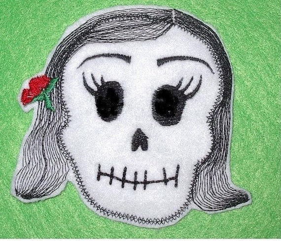 La Bonita Skull Patch Day of the Dead