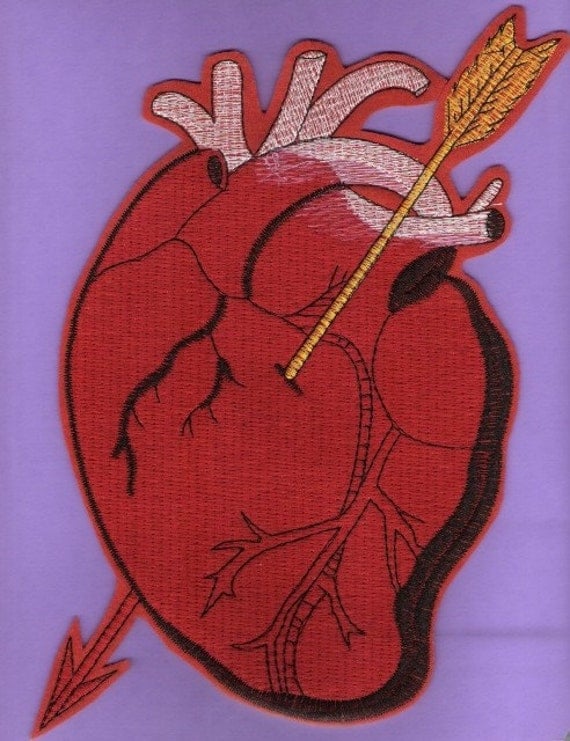 Big Heart Iron On patch